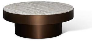 Кръгла кафе маса atmosphera Barrel, Метал, Ø80 cm - Кръгла кафе маса atmosphera Barrel, Метал, Златист, Ø80 cm