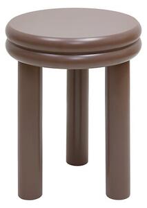 Кръгла кафе маса atmosphera Plump, Ø40 cm - Кръгла кафе маса atmosphera Plump, MDF, Ø40 cm, Шоколадово сиво