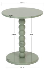 Помощна маса atmosphera Chamlo, Ø38 cm - Кафяв