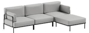 Светлосив модулен градински диван 234 cm Salve - Sit Sit