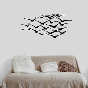 Herd of Birds TopMebel метална декорация в черен цвят 120x55cm