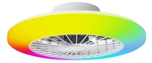 Aigostar LED RGB вентилатор 40W/230V 2700-6500K 50см с DO, бял
