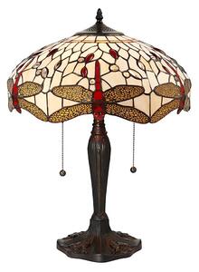 Endon 64085 - Настолна лампа Tiffany DRAGONFLY 2xE27/60W/230V, диаметър 41 cm