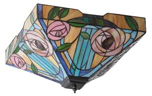 Endon 70698 - Таванно осветително тяло Tiffany WILLOW 2xE27/60W/230V