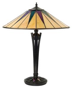 Endon 64045 - Настолна лампа Tiffany DARK STAR 2xE27/60W/230V, диаметър 49 см