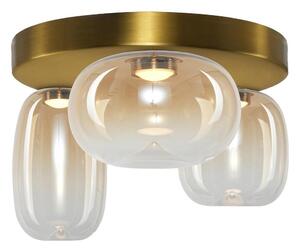 LED Плафониера VASO LED/12W/230V Ø 42 см златист/опушен