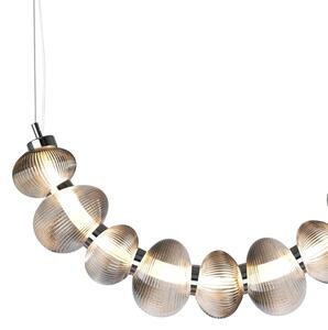 LED полилей на кабел BOLLA LED/36W/230V лъскав хром/димно сив