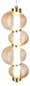 LED полилей на кабел BOLLA LED/17W/230V, диаметър 16 см, златист/димно бежов