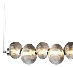 LED полилей на кабел BOLLA LED/32W/230V лъскав хром/опушено сиво