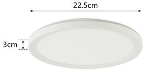 Brilagi - LED Лампа за баня ULTRA SLIM LED/12W/230V Ø 22,5 см бял IP54