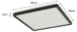 Brilagi - LED Лампа за баня ULTRA SLIM LED/18W/230V 30x30 см черен IP54