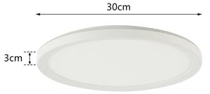 Brilagi - LED RGB димируемо осветително тяло ултра тънко LED/18W/230V Ø 30 см бяло + дистанционно управление