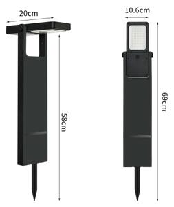 Brilagi - LED соларна лампа SUN SPIKE LED/4W/3,7V 2200 mAh IP44
