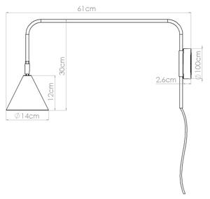 Sollux SL.1700 - Аплик NOX 1xE14/10W/230V зелен
