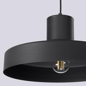 Sollux SL.1703 - Пендел BILO 1xE27/15W/230V Ø 35 см черен