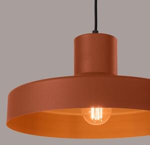 Sollux SL.1706 - Пендел BILO 1xE27/15W/230V Ø 35 см оранжев