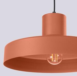 Sollux SL.1706 - Пендел BILO 1xE27/15W/230V Ø 35 см оранжев