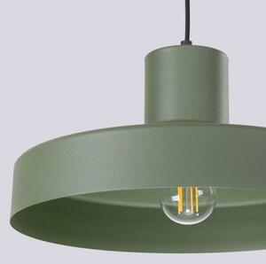 Sollux SL.1705 - Пендел BILO 1xE27/15W/230V Ø 35 см зелен