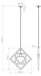 Sollux SL.1757 - Пендел CARO 1xE27/15W/230V бук