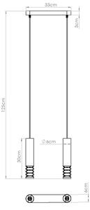 Sollux SL.1687 - Пендел LAMI 2xGU10/10W/230V бял