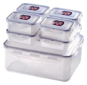 К-кт 7x Контейнер за храна LOCK син/прозрачен