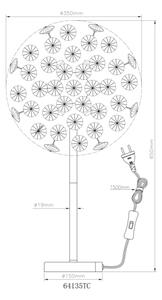 Globo 64135TC - LED Настолна лампа KATRINA 8xG9/3,5W/230V лъскав хром