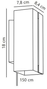 Nordlux - LED регулируемо стенен аплик CURTIZ 2xLED/4,5W/230V бял