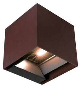 LED соларен стенен фенер с датчик LED/9W/3,7V 3000/4000/5000K IP65 кафяв