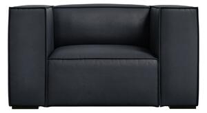 Тъмносиньо кожено кресло Madame – Windsor & Co Sofas