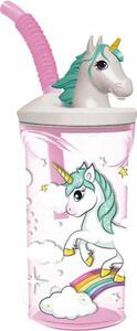 Чаша със Сламка Stor Unicorn Rainbow Розов (360 ml)