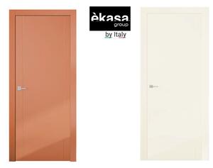 Интериорна врата с каса EKASA INCONTRI 80×210×12 см – Лява, Магнитна брава, Двуцветна Ambra/Panna
