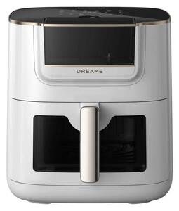 Фритюрник с горещ въздух Dreame AF30, 2300W, 7 л, 12 програми, 50-200°C, Dual-Source Cyclonic Heat, SmartSteam, LED, NTC, Бял