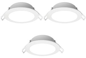 Aigostar - комплект от 3 вградени LED осветителни тела за баня, LED/4,8 W/230 V, IP65, бяло