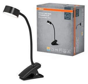 Osram - LED димируема настолна лампа с щипка OFFICE LINE LED/4,8W/230V черна