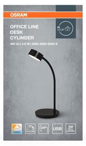Osram - Димируема LED настолна лампа OFFICE LINE LED/4,8W/230V черна