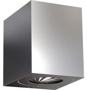 Nordlux - LED външно стенно осветително тяло CANTO 2xLED/5W/230V IP44 неръждаема стомана