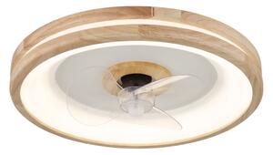 Globo 03650 - LED Плафониера с вентилатор GATIAN LED/30W/230V кафяв + д.у