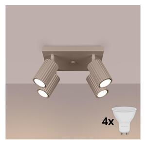 Brilagi - LED точково осветително тяло CRESTO 4xGU10/10W/230V таупе