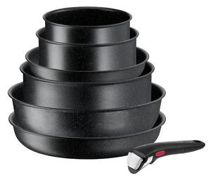 Алуминиев комплект съдове 7 бр. INGENIO Black stone L3998702 – Tefal