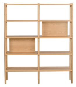 Етажерка за книги в дъб 140x166 cm Holton - Rowico