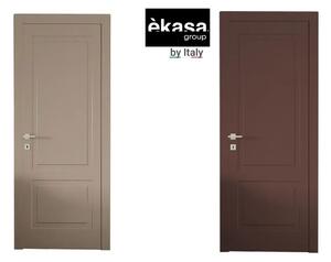 Интериорна врата с каса EKASA KUADRA 80x210х12 см, Панти, Магнитна Брава, Дясна, Дърво, Два цвята Tortora/Cacao