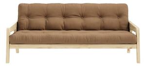 Кафяв разтегателен диван 204 cm Grab - Karup Design