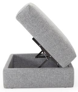 Сива табуретка Innovation Cornila Pouf Twist Granite