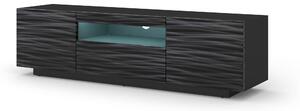 ТВ шкаф AURA 150 стоящ/окачен, черен Сахара, LED