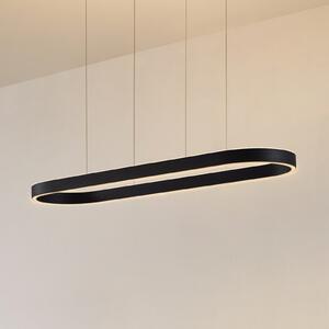 Lucande Smart LED висяща лампа Melinay, черна, CCT, Tuya