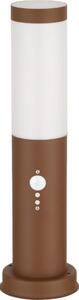 Brilagi - Външна лампа със сензор NOVA 1xE27/15W/230V 40 cm IP44 кафява