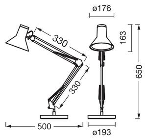 Osram - Димируема LED настолна лампа OFFICE LINE LED/9W/230V 3000K черна
