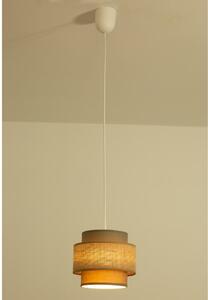 Brilagi - Полилей с кабелно окачване RESNA 1xE27/60W/230V Ø 20 см кафяв/бежов