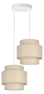 Brilagi - Полилей на кабел RESNA 2xE27/60W/230V, диаметър 30 см, бежов