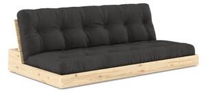 Тъмносив разтегателен диван 196 cm Base – Karup Design